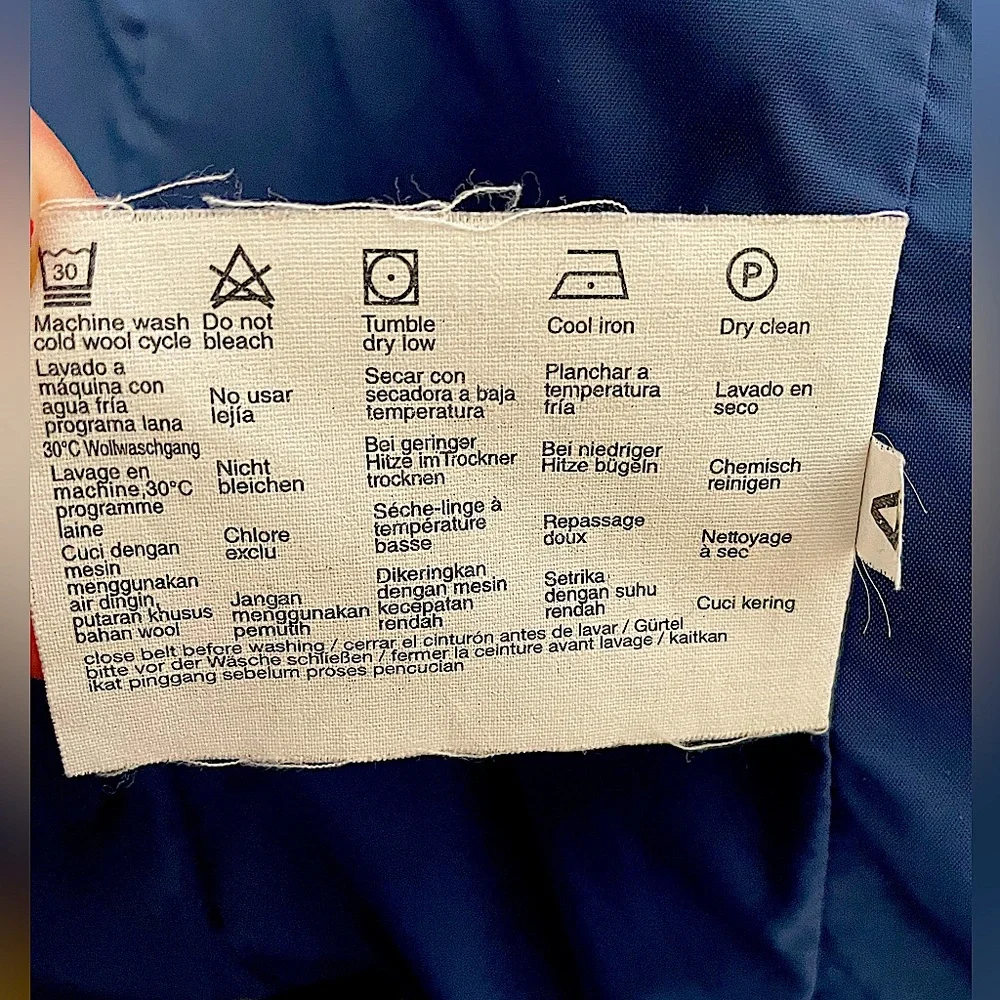 ESPRIT Blue Jacket Belted Zip Button - Picture 5 of 6